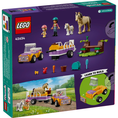 Конструктор Lego Friends Причіп для коня й поні 105 деталей (42634) фото №4