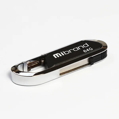 Флешка Mibrand Aligator 64Gb Black 2.0