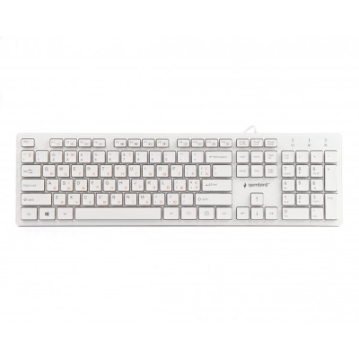 Клавиатура Gembird KB-MCH-03-W-UA USB White (KB-MCH-03-W-UA)