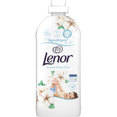 Кондиціонер для білизни Lenor Для чувствительной кожи Свежесть хлопка 1200 мл (8006540889619)
