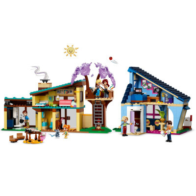 Конструктор Lego Friends Родинні будинки Оллі й Пейслі 1126 деталей (42620) фото №3