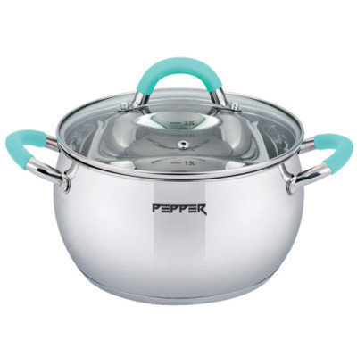 Кастрюля Pepper Apple Mint 24x13,5 см 6,7 л PR-1108-24 (107783)