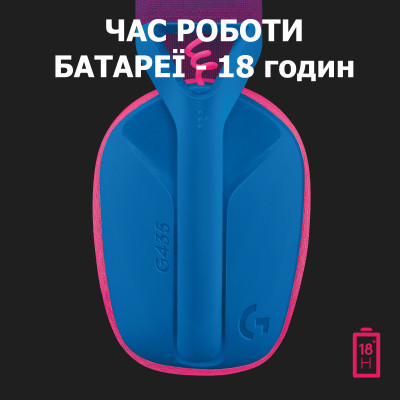 Наушники Logitech G435 Lightspeed Wireless Gaming Headset Blue (981-001062) фото №7