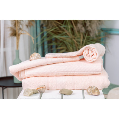 Рушник MirSon набор банный №5010 SoftNess Peach 40x70, 50x90, 70x140, 100x (2200003183344)