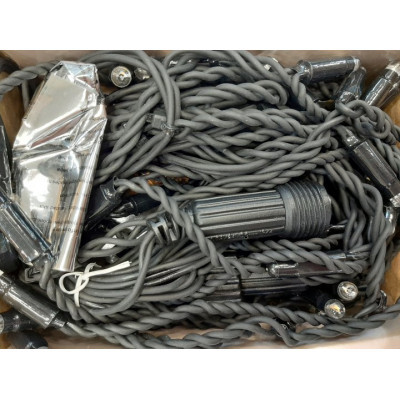 Гирлянда Luca Lighting соединительная Бахрома черная 3х0.4 м теплый белый (8711473283587) фото №2
