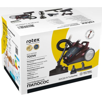 Пилосос Rotex RVC20-R TurboPet фото №7