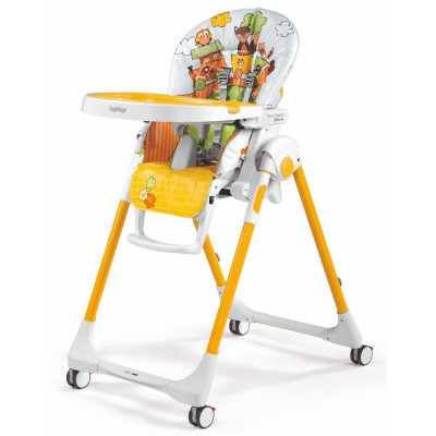 Стільчик для годування Peg-Perego Prima Pappa Follow Me Fox & Friends (IH01000000FOX38)