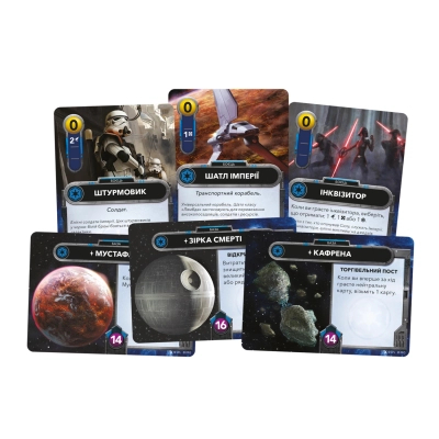 Настольная игра Geekach Games Зоряні війни. Колодобудівна гра (Star Wars: The Deckbuilding Game) (укр.) (GKCH168SW) фото №5