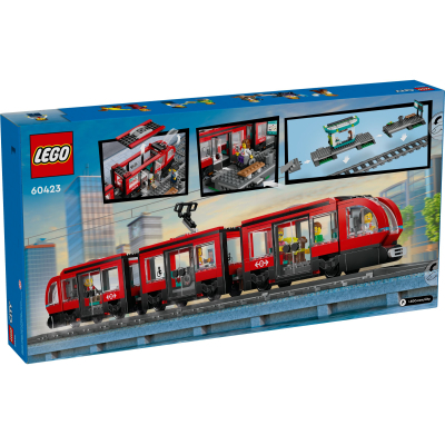 Конструктор Lego City Трамвай і вокзал у центрі міста 811 деталей (60423) фото №8