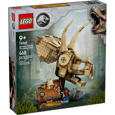 Конструктор Lego Jurassic World Скам''янілості динозаврів: череп трицератопса (76969)