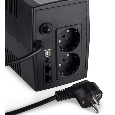 Источник бесперебойного питания Vinga LED 800VA plastic case with USB (VPE-800PU) фото №10