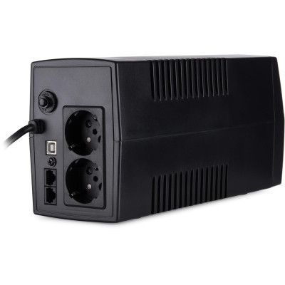 Источник бесперебойного питания Vinga LED 800VA plastic case with USB (VPE-800PU) фото №4