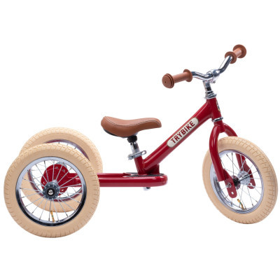 Велосипед дитячий Trybike триколісний балансуючий рубіновий (TBS-2-RED-VIN TBS-100-TKV)