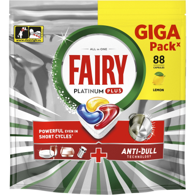 Таблетки для посудомийної машини Fairy Platinum Plus All in One Lemon 84 шт. (8001841893693)