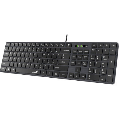 Клавиатура Genius SlimStar 126 USB Black Ukr (31310017407) фото №2
