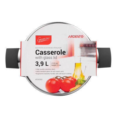 Кастрюля Ardesto Gemini Trento AR3639G фото №4