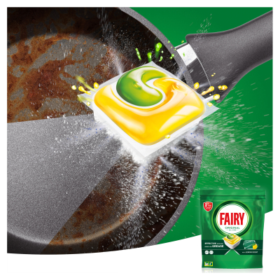 Таблетки для посудомийної машини Fairy Original All in One Lemon 27 шт. (8006540726891) фото №4
