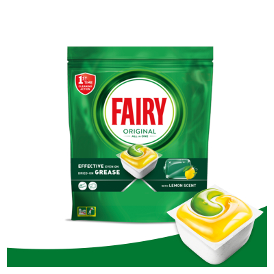 Таблетки для посудомийної машини Fairy Original All in One Lemon 27 шт. (8006540726891) фото №8
