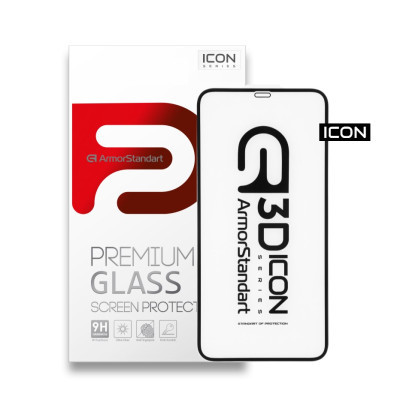 Защитное стекло Armorstandart Icon 3D для Apple iPhone 11 Pro Max Black (ARM55717-GI3D-BK)