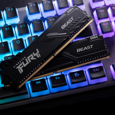 Модуль пам'яті для комп'ютера  DDR4 64GB (2x32GB) 3200 MHz Fury Beast Black  (KF432C16BBK2/64) фото №9