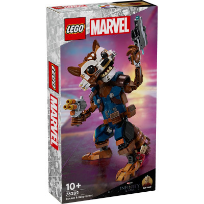 Конструктор Lego Super Heroes Ракета й малюк Ґрут 566 деталей (76282)