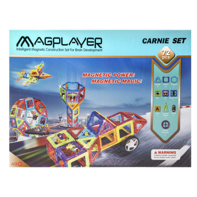 Конструктор Magplayer Конструктор  Набор 72 элемента (MPB-72)