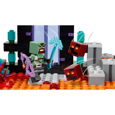 Конструктор Lego Minecraft Засідка біля порталу в Нижній світ 352 деталей (21255) фото №6