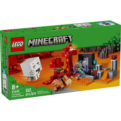 Конструктор Lego Minecraft Засідка біля порталу в Нижній світ 352 деталей (21255)