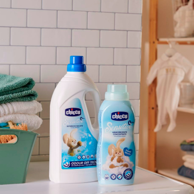 Кондиціонер для білизни Chicco Sensitive Sweet Talcum смягчитель тканей 750 мл (8058664103126) фото №5