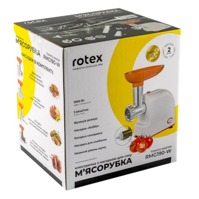 Мясорубка Rotex RMG190-W фото №7