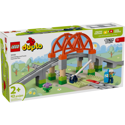 Конструктор Lego DUPLO Town Додатковий набір. Залізничний міст і колії (10426)