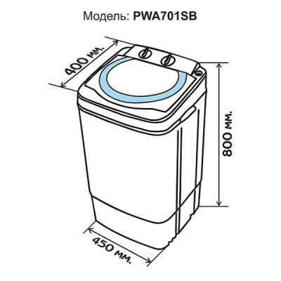 Пральна машина Prime Technics PWA 701 SB фото №11
