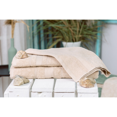 Рушник MirSon набор банный №5014 SoftNess Beige 50x90, 70x140, 100x150 (2200003182743)