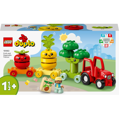Конструктор Lego DUPLO My First Трактор для вирощування фруктів та овочів 19 деталей (10982)