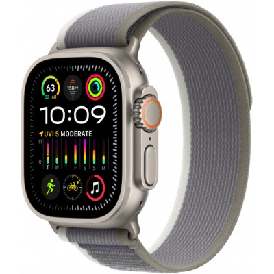 Smart годинник Apple Watch Ultra 2 GPS Cellular, 49mm Titanium Case with Green/Grey Trail Loop - S/M (MRF33UL/A)
