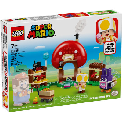 Конструктор Lego Super Mario Nabbit у крамниці Toad. Додатковий набір 230 деталей (71429)