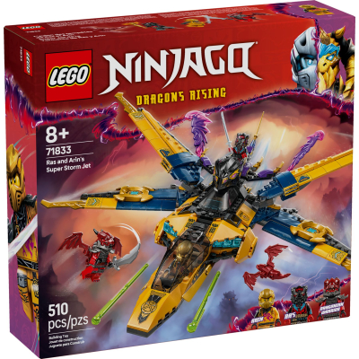 Конструктор Lego Ninjago Суперштормовий реактивний літак Рас та Арін (71833)