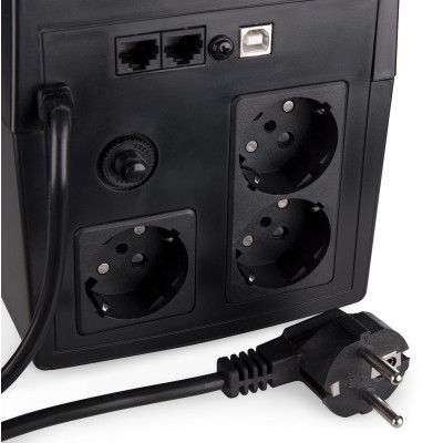 Джерело безперебійного живлення Vinga LCD 1200VA plastic case with USB (VPC-1200PU) фото №10