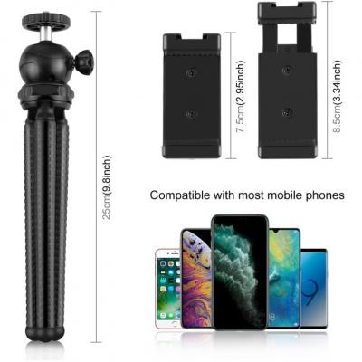 Набір блогера PULUZ 4in1 (light, mount, phone holder, microphone) (PKT3094B) фото №2