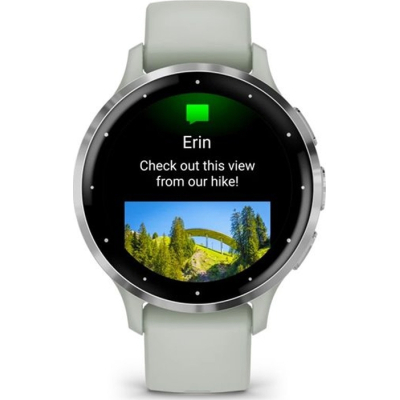Смарт-годинник Garmin Venu 3S Silver Stainless Steel Bezel with Sage Gray Case and Silicone Band (010-02785-01) фото №7