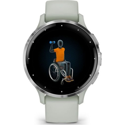 Смарт-годинник Garmin Venu 3S Silver Stainless Steel Bezel with Sage Gray Case and Silicone Band (010-02785-01) фото №8