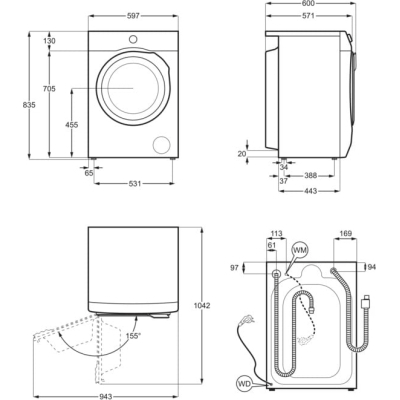 Прально-сушильна машина Electrolux EW7W4492U фото №4