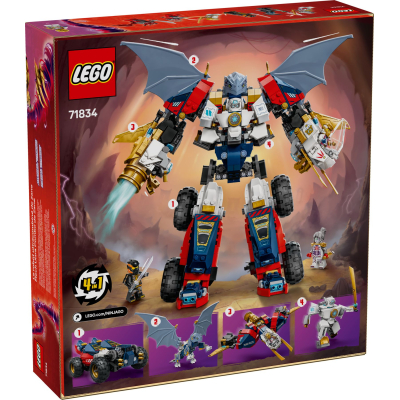 Конструктор Lego Ninjago Ультраоб''єднувальний робот Зейна (71834) фото №10