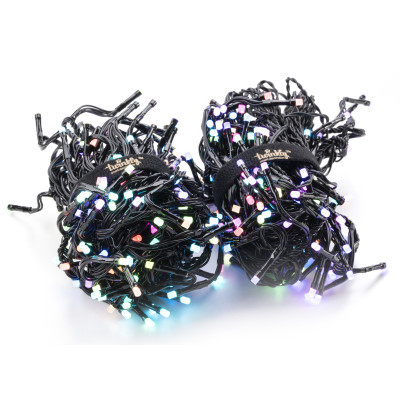 Гирлянда Twinkly Smart LED Cluster RGB, 400, BT   WiFi, Gen II, IP44 кабель ч (TWC400STP-BEU) фото №2