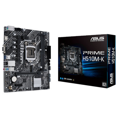 Материнская плата Asus PRIME H510M-K s1200 2*DDR4 HDMI/VGA 1*M.2 mATX фото №2