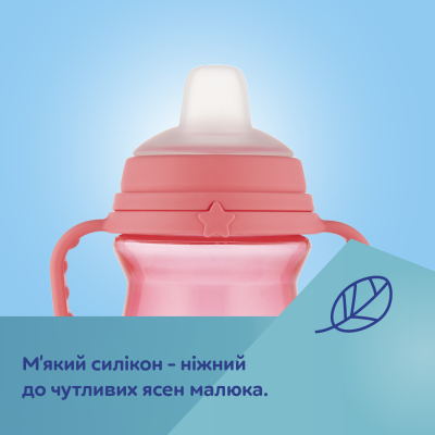 Пляшечка для годування Canpol babies Поильник-непроливайка  с силиконовым носиком FirstCup 150 мл Розовая (56/614_pin) фото №6