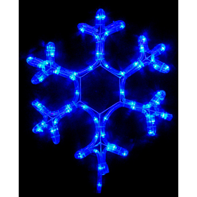 Гирлянда Delux Motif flash Snowflake 40 см синій P44 EN (90012962)