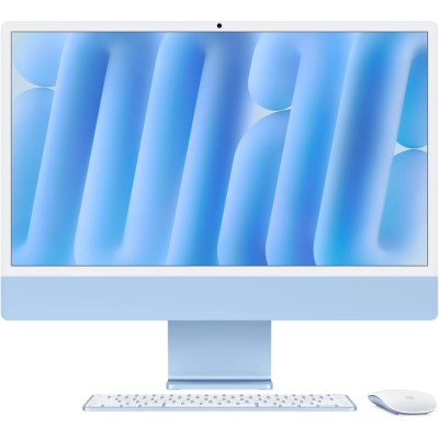 Компьютер Apple 24" iMac Retina 4.5K /  M4 (10-c/CPU, 10-c/GPU), 16, 256, Silver (MWV13UA/A)