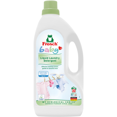 Гель для прання Frosch Baby для детского белья 1.5 л (4009175924087) фото №2