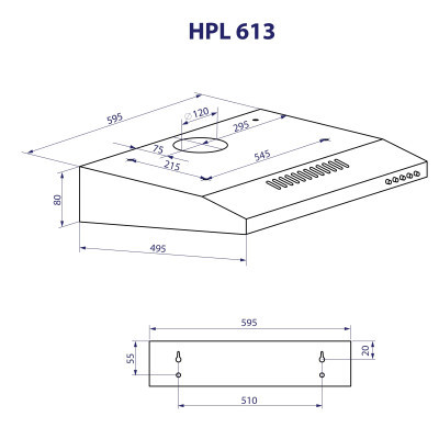 Вытяжки Minola HPL 613 WH фото №11